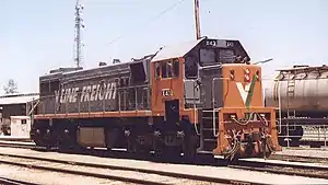 X43 in the now removed station yard in 1992