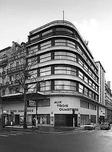 Expressionist architecture influences – Aux Trois-Quartiers department store in Paris, by Louis Faure-Dujarric (1932)