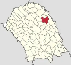 Location in Botoșani County