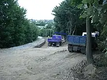 Awarua Street Station is entirely overhauled during maintenance to extend the platform to six carriage length, as seen from the northern end of the station