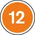 Orange circle with 12 in centre