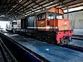 BB 303 locomotive at the Padang locomotive depot