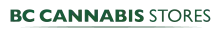 A dark green BC Cannabis Stores wordmark