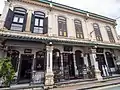 Sino-Portuguese architecture seen in Baba Nyonya Heritage Museum, Malacca City, Malaysia