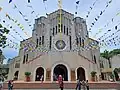 Main façade in June 2023, for the diamond jubilee of the first Baclaran novena