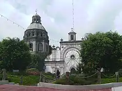 The half-buried San Guillermo Parish Church