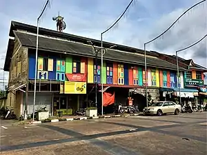 Colour shophouses in Bagan Datuk