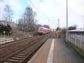 St. Egidien station with an approaching RB service to Zwickau (2016)