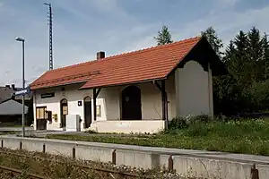 One-story building with gabled roof