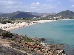 View of Chia beach and bay