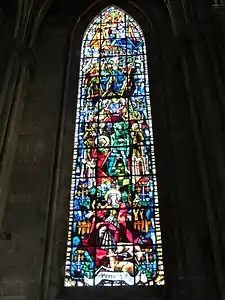 Joan of Arc window, Bay 26, Chapel of Saint-Joan-of-Arc (20th c.)