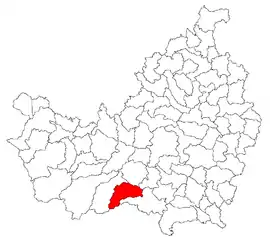 Location in Cluj County