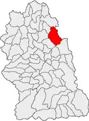 Location in Hunedoara County