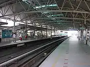 A platform view of the Bandaraya station.