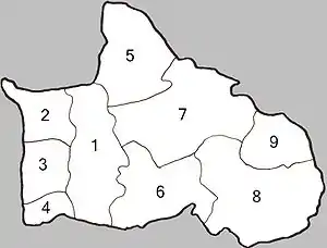 Map of subdistricts