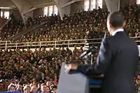 Barack Obama at Camp Lejeune, 2009