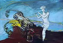 The Shepherdess (1997), oil in canvas, 90 x 130 cm