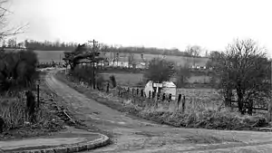 Photograph of the remains of Barham station