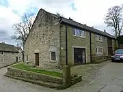 A stone barn conversion with heavy lintels