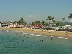 Barra de Navidad beach from Jetty