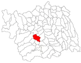 Location in Bacău County