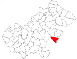 Location in Satu Mare County