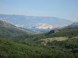 View of Draga Bašćanska Landscape