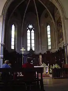 Lucera Cathedral, apse with an umbrella vault