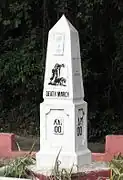 Bataan Death March memorial kilometer zero marker in Mariveles