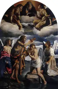 Baptism of Christ (1607), Orazio Gentileschi, Santa Maria della Pace, Rome