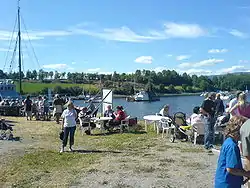 View of the harbor at Kjerknesvågen