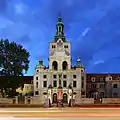 Main building at night