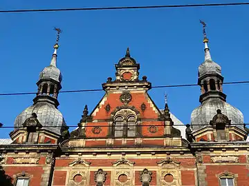 Detail of main gate gable