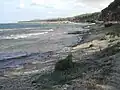 Beach in the south of Santa Lucia