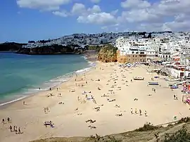 A beach in Albufeira