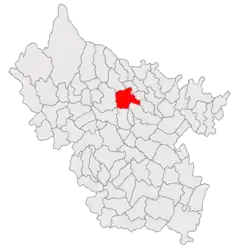 Location in Buzău County