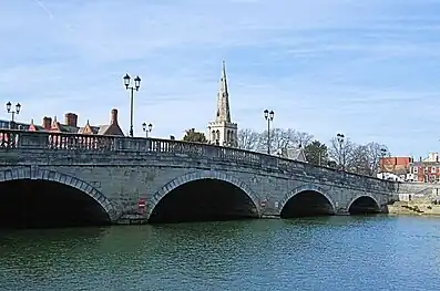 Bedford Bridge on the River Great Ouse (1813).John Wing (1756–1826)