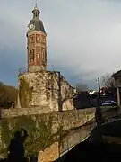 Belfry dating from the 19th century built on a tower dating from 12th century.