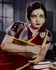 Screen shot as "Akhtari Fyzabadi" from film Roti (1942)