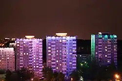 Houses in south-east of Prytytski Square