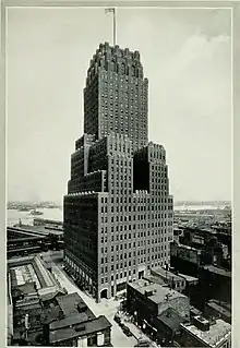 A 1929 illustration of the Barclay-Vesey Building