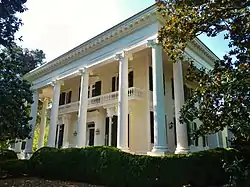 Senator Benjamin Harvey Hill's LaGrange home, Bellevue, was built in 1854–55 in the Greek Revival plantation style. The home was acquired by the Fuller E. Callaway Foundation and donated to the LaGrange Woman's Club in the 1950s. It was added to the National Register of Historic Places on November 7, 1972 and designated as a National Historic Landmark on November 7, 1973.