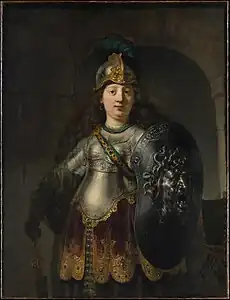 Rembrandt's Bellona now in the Metropolitan Museum of Art