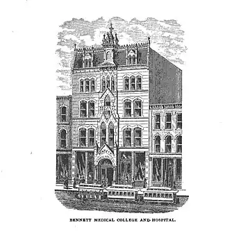 Location of Sarah's storefront in 1885