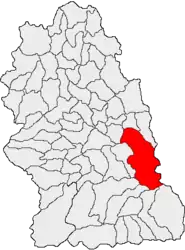 Location in Hunedoara County