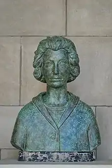 Bess Streeter Aldrich bust by Herman Albert Becker