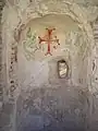 Byzantine baptismal font in Western Bathhouse at BetShe'an.