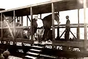 A Livestock Car of the Better Farming Train in 1920.