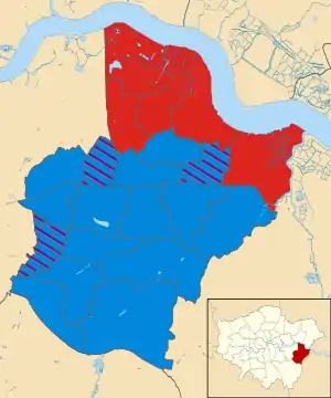 Bexley 2014 results map