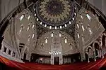 Interior of the mosque at the Bayezid II Complex in Edirne